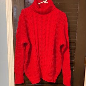 GAP Vibrant Red Knit Sweater